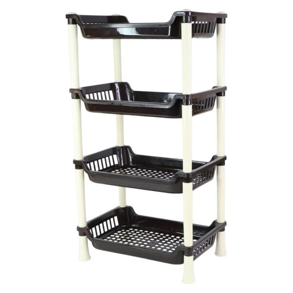Apex 4-Layer Small Multipurpose Plastic Storage Rack