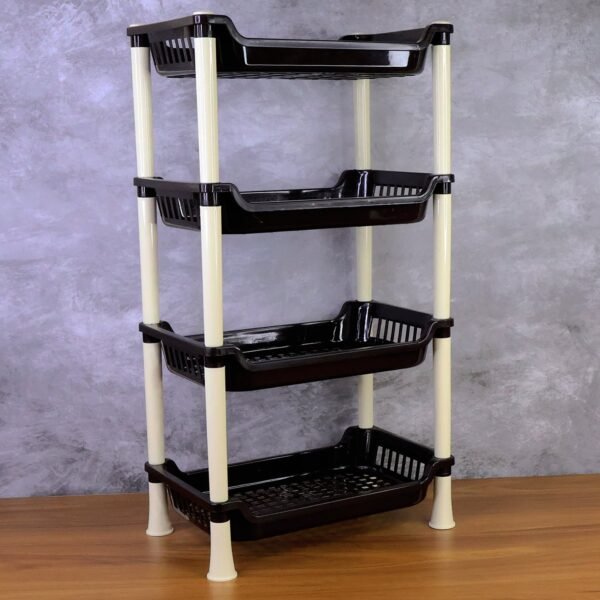 Apex 4-Layer Small Multipurpose Plastic Storage Rack