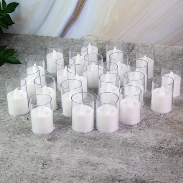 Smokeless LED Tealight Candles (24 Pc)