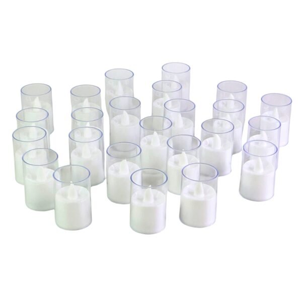 Smokeless LED Tealight Candles (24 Pc)