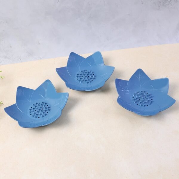 Supermom 3-Piece Lotus Blossom Design Soap Holder Set