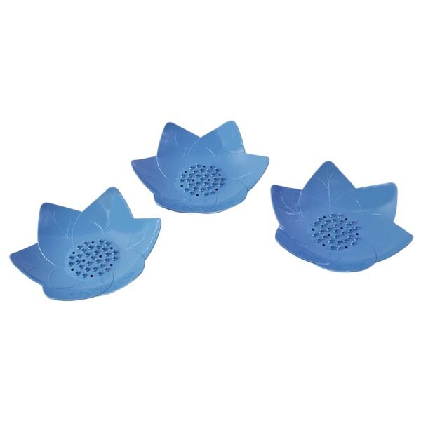 Supermom 3-Piece Lotus Blossom Design Soap Holder Set