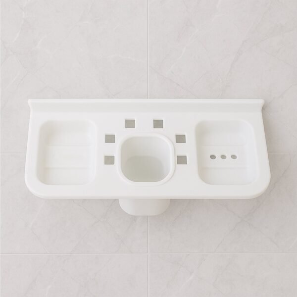 Plastic Soap Dish and plastic soap dish tray (2 Pc)