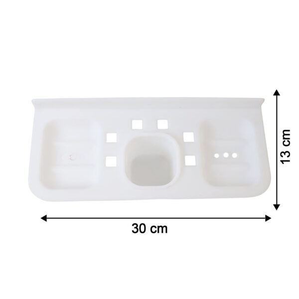 Plastic Soap Dish and plastic soap dish tray (2 Pc)
