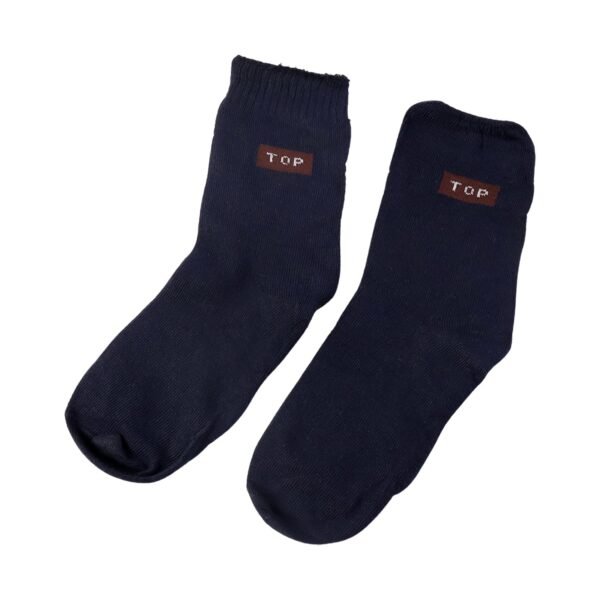 Navy Blue Casual Daily Wear Socks (1 Pair)