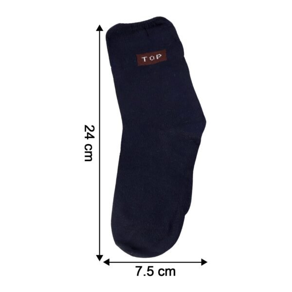 Navy Blue Casual Daily Wear Socks (1 Pair)