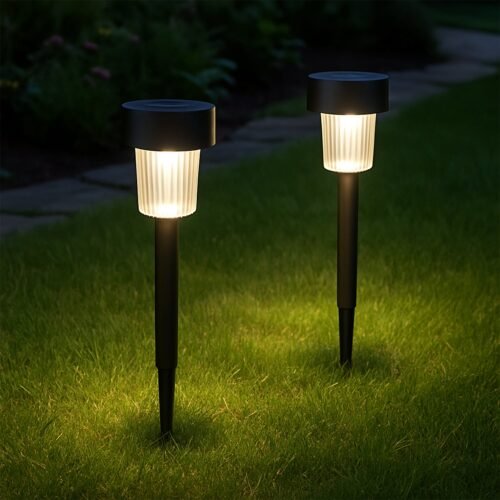 Solar-light-01.jpg Solar-Powered LED Garden Spike Light Set (31x5cm / 2 Pc)