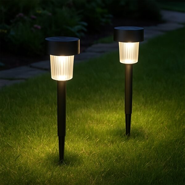Solar-light-01.jpg Solar-Powered LED Garden Spike Light Set (31x5cm / 2 Pc)
