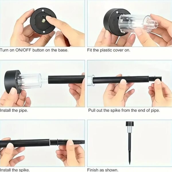 Solar-light-05.jpg Solar-Powered LED Garden Spike Light Set (31x5cm / 2 Pc)