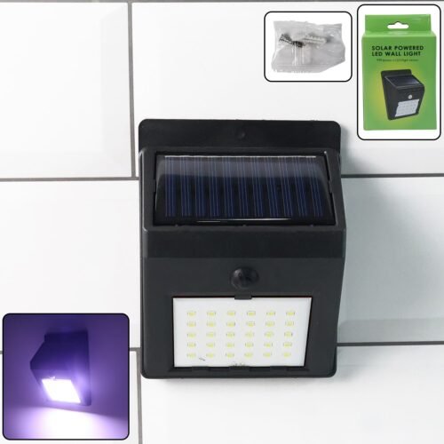SolarLight-WOSKU-01_c1a750e3-4784-49d0-b403-a393f848497b.jpg Solar Powered LED Wall Light - (1 Pc)
