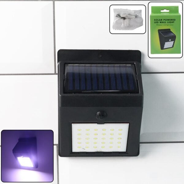 SolarLight-WOSKU-01_c1a750e3-4784-49d0-b403-a393f848497b.jpg Solar Powered LED Wall Light - (1 Pc)