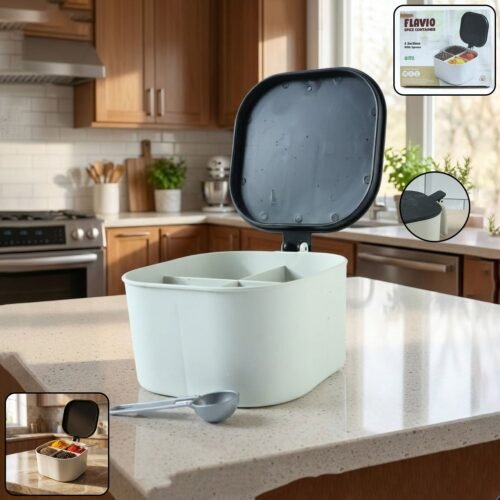 SpiceContainer-WOSKU-01.jpg Fancy 4-Section Masala Box for Kitchen Storage (Spice Container)