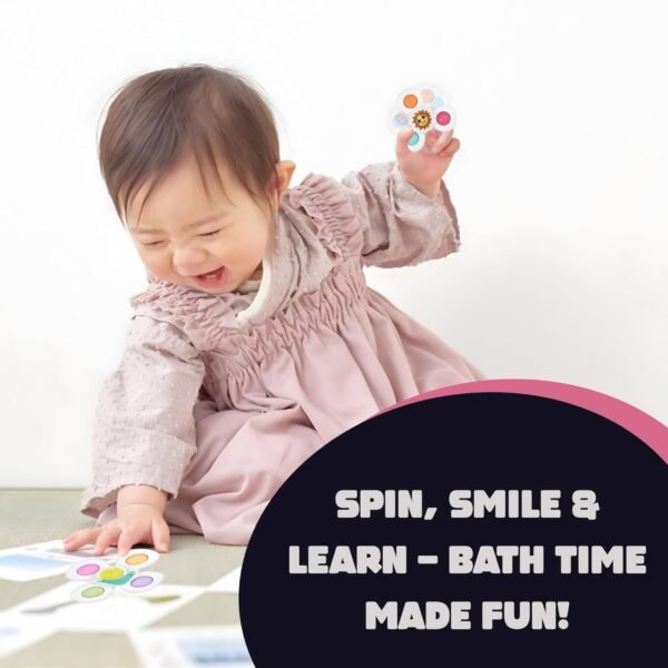 White Baby Spinner Toy Set – Sensory Suction Spin Toys (3 Pc Set)