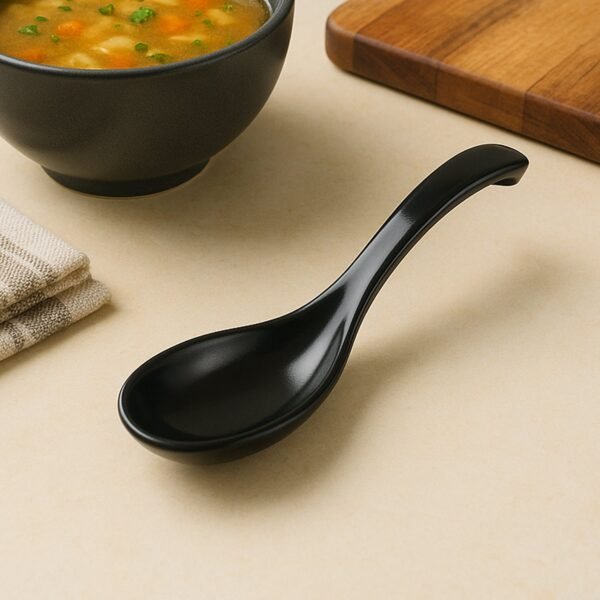 Spoon-03_31af9fec-6ac8-47e8-9c20-fc3baf03594b.jpg Plastic Soup Spoon – Deep Bowl (1 Pc / Black)