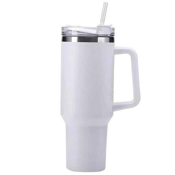 890 ML Insulated Stainless-Steel Travel Tumbler White Color (1 Pc )