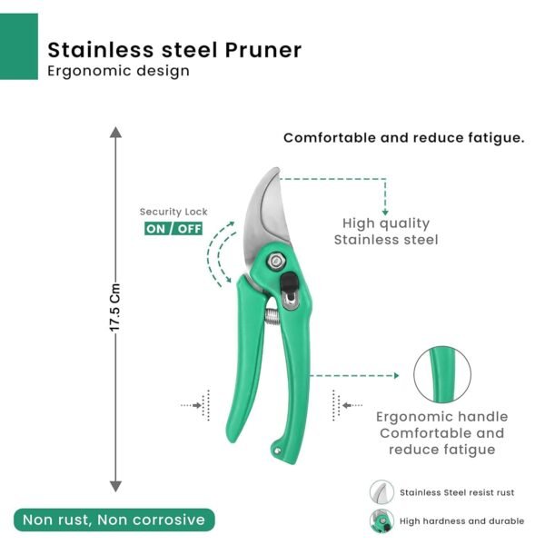 Garden Shears Pruners Scissor for Cutting Branches, Flowers, Leaves, Pruning Seeds