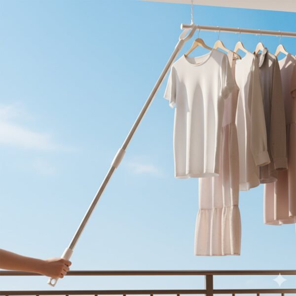 Premium Long Reach Clothes Hook Rod (120 cm, 1 Pc)