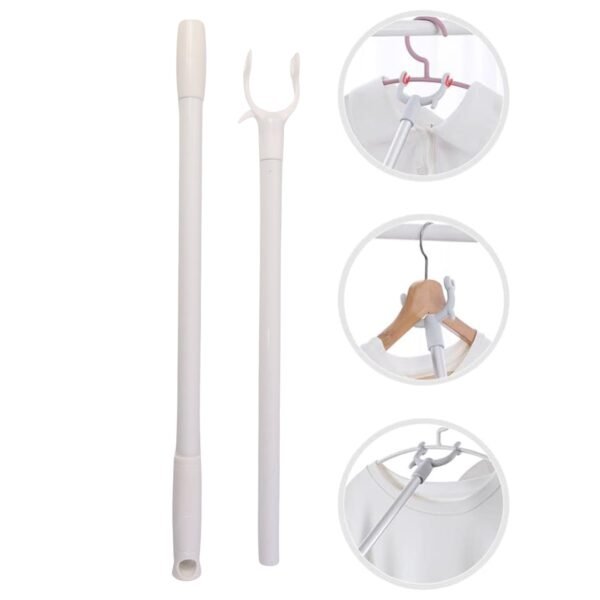 Premium Long Reach Clothes Hook Rod Pole (86 cm, 1 Pc)