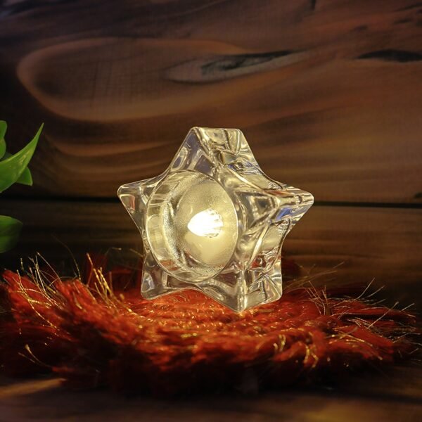 Star-LED-Candle-Lights-02.jpg Flameless Star-Shaped LED Candles (4 Pc / Set)