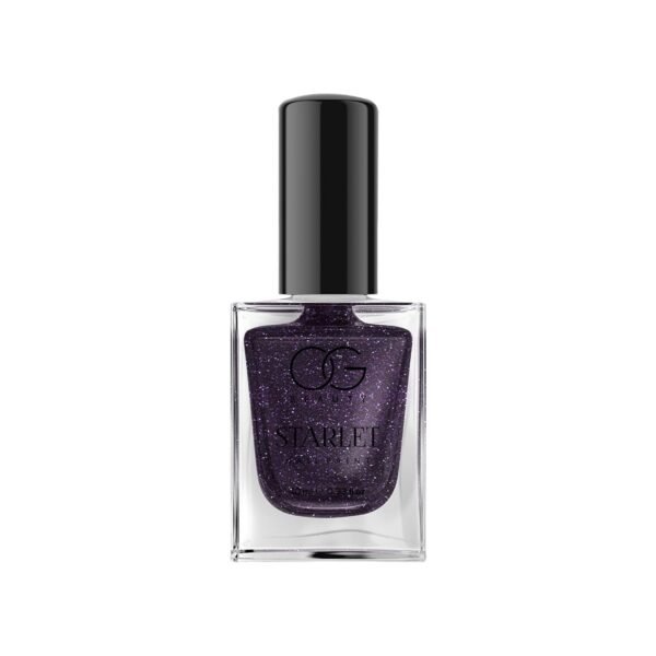 Starlet-Nail-Paint-Purple-Dazzle-05.jpg OG Beauty Purple Dazzle Starlet Glitter Nail Paint (10 ML / 1 Pc)