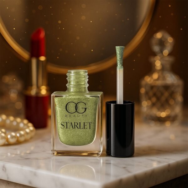 OG Beauty Sunshine Gold Starlet Glitter Nail Paint (10 ML / 1 Pc)