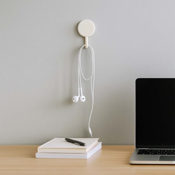 Self Adhesive Round Wall Hooks (10 Pc)