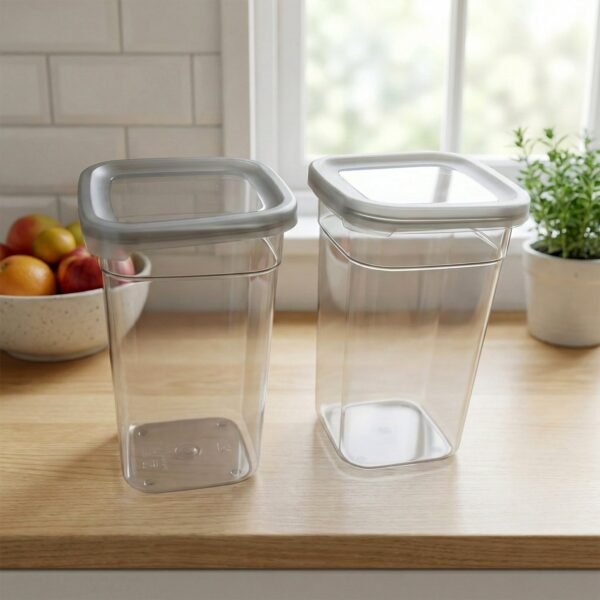 Storage-Containers-02_95bb1fb5-ceff-4133-bcad-cc911352481f.jpg Plastic Multipurpose Kitchen Storage / fridge Container (1200 ML, 6 Pc)