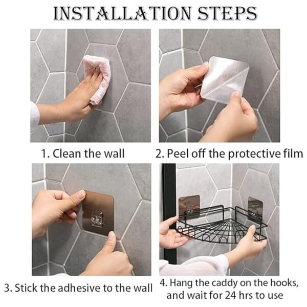 StorageOrganizer-05.jpg Wall-Mounted Corner Bathroom Storage Rack (1 Pc)