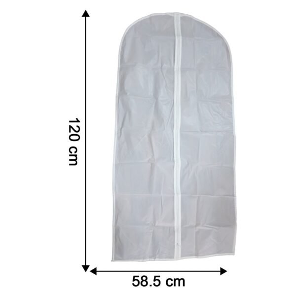 Transparent Garment Cover Bag (120 × 58 cm, 1 Pc)