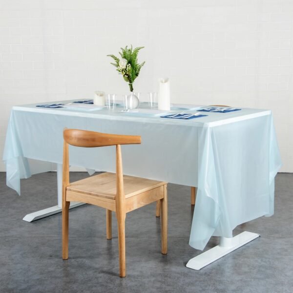 Waterproof Disposable Plastic Table Cover 137 × 183 cm