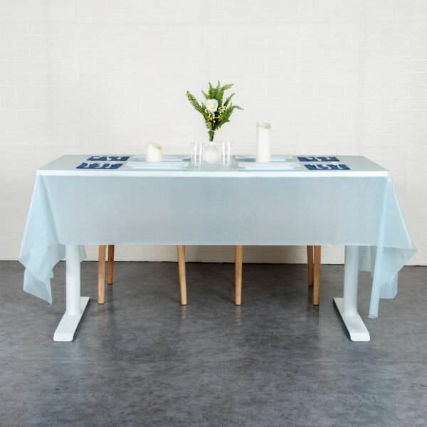 Waterproof Disposable Plastic Table Cover 137 × 183 cm