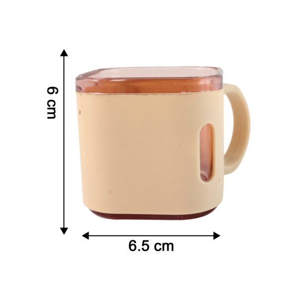 Premium Square Shape Tea Cup Set – 6-Piece (150 ML)