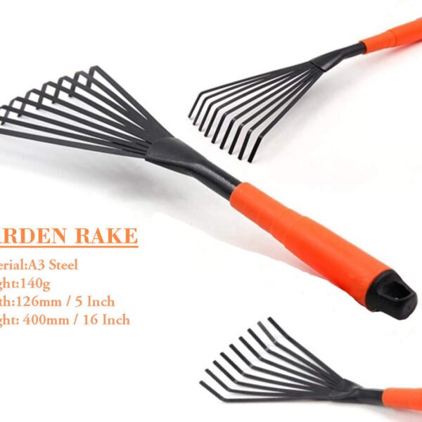 Teeth Rake Garbage Clean up Fork Digger Excavator for Gardens and Planting