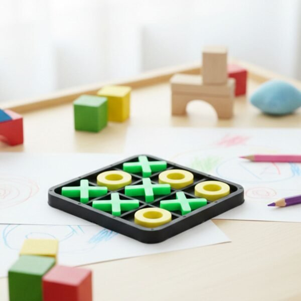 Tictactoegame-06.jpg Classic Tic Tac Toe Board Game (1 Set )