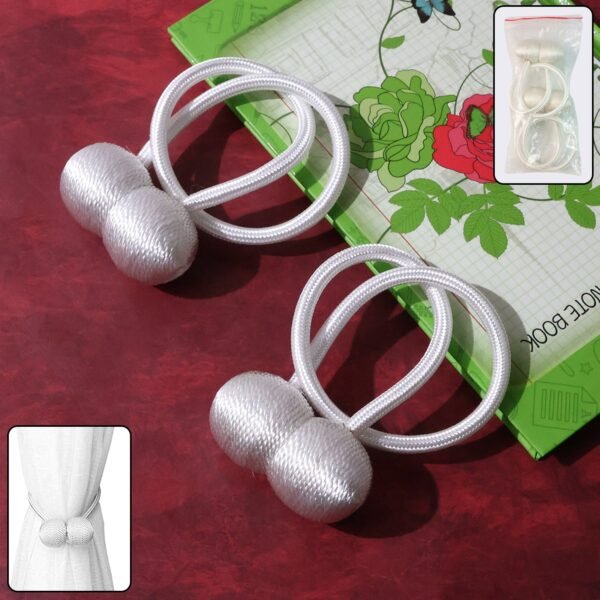 TiebacksClip-WOSKU-01.jpg Magnetic Curtain Tiebacks - (2 Pc / Set)