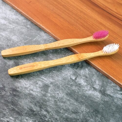 Toothbrush-01.jpg Eco-Friendly Natural Bamboo Toothbrush with Medium Bristles (2 Pc)