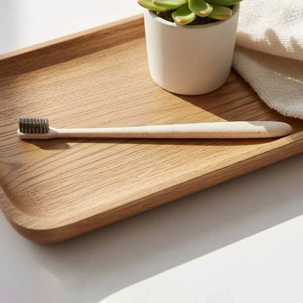Wheat Straw Soft-Bristle Toothbrush for Deep Cleaning & Dental Care (1 Pc)