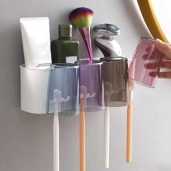 ToothbrushHolder-03_1f13f3b4-5ec9-4111-af1e-ab0abd170b43.jpg Wall Mounted Toothbrush Holder Set (1 Set)