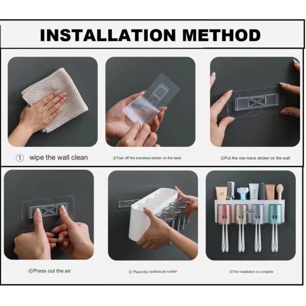 ToothbrushHolder-05_8f38a89f-6383-46ad-8f0a-9ba82a32d33b.jpg Wall Mounted Toothbrush Holder Set (1 Set)