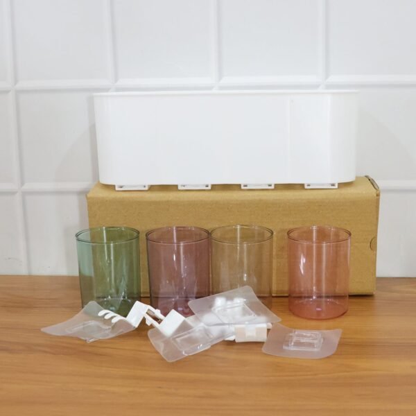 ToothbrushHolder-live_ea27deb1-f661-4e20-8ae5-b58e39067c9e.jpg Wall Mounted Toothbrush Holder Set (1 Set)