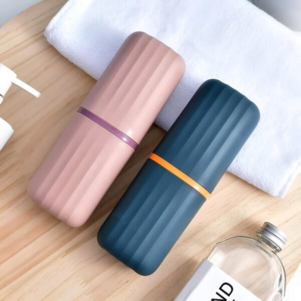 Plastic Hygienic Toothbrush Travel Portable Case (2 Pc)