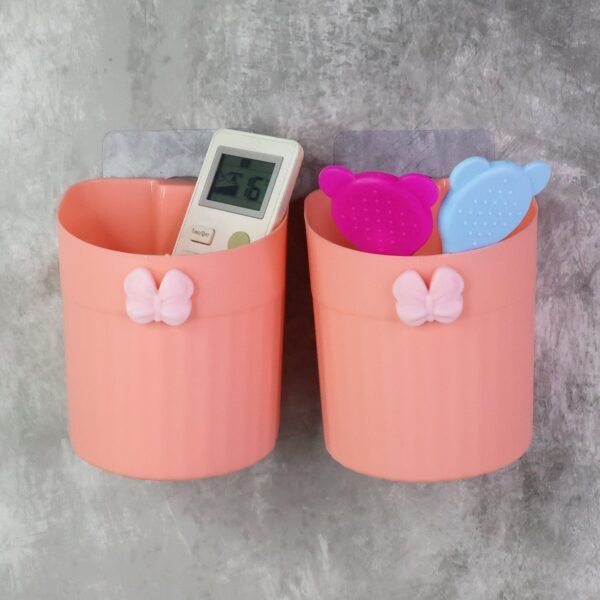 ToothpasteHolder-05.jpg Premium Wall-Mounted Toothbrush Holder with Butterfly Design (2 Pc)