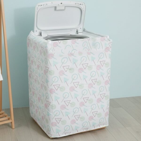 PEVA Waterproof Washing Machine Dust Cover (56×54×86 cm, 1 Pc)