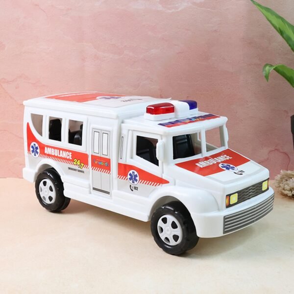 Toy-Ambulance-02.jpg Funwoods Friction Powered Ambulance Toy for Kids (1 Pc)