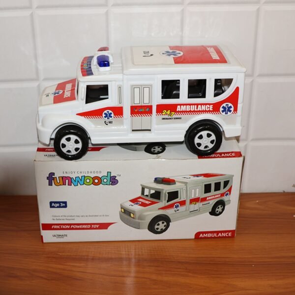 Toy-Ambulance-08.jpg Funwoods Friction Powered Ambulance Toy for Kids (1 Pc)