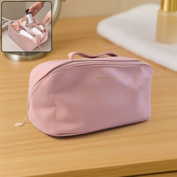 Travel-Makeup-Bag-01.jpg Portable Multipurpose Cosmetic Storage Pouch (1 Pc)