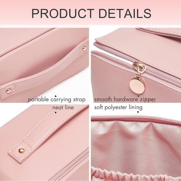 Travel-Makeup-Bag-03.jpg Portable Multipurpose Cosmetic Storage Pouch (1 Pc)