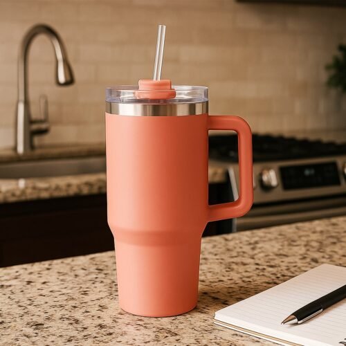 Peach Extra Large Insulated Travel Mug, Tumbler (1200ML - 1 Pc)