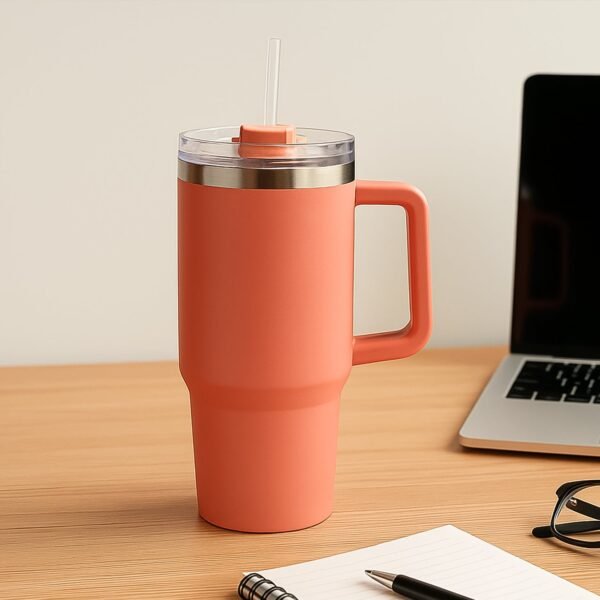 Peach Extra Large Insulated Travel Mug, Tumbler (1200ML - 1 Pc)