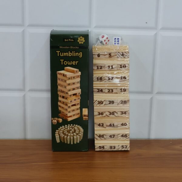 Tumbling Tower Wooden Blocks Game - (Set)